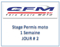 Stage CFM 33 - Permis moto accéléré 5 jours permis A2 A1.Jour 2